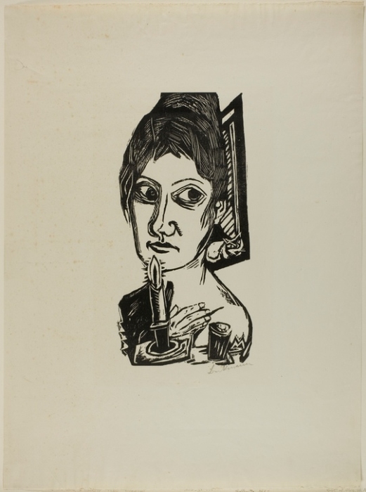 Woman with Candle from Max Beckmann