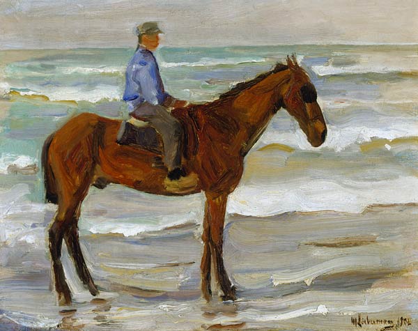 Rider on the beach. from Max Liebermann