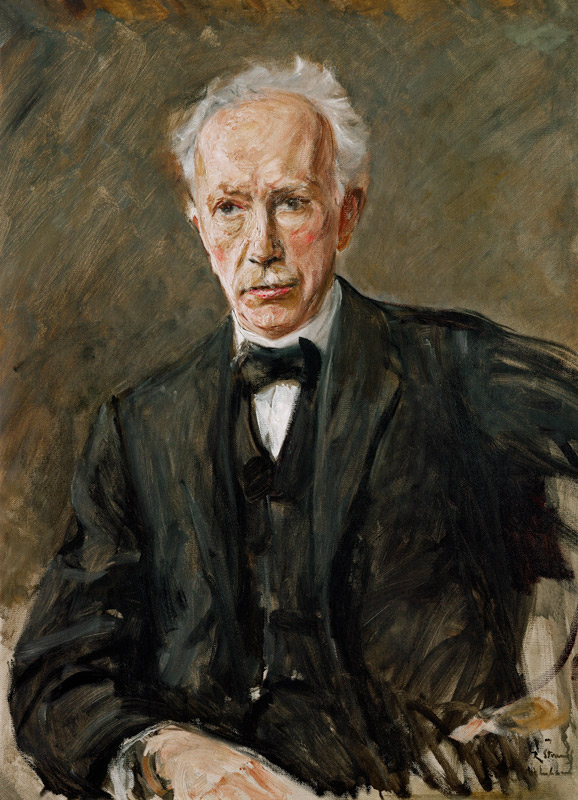 portrait of the composer Richard Strauss from Max Liebermann