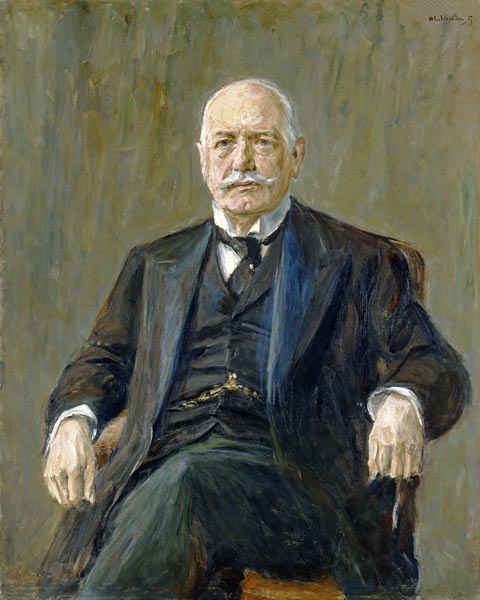 Prince Bernhard von Bulow (1849-1929) 1917 (oil on canvas) from Max Liebermann