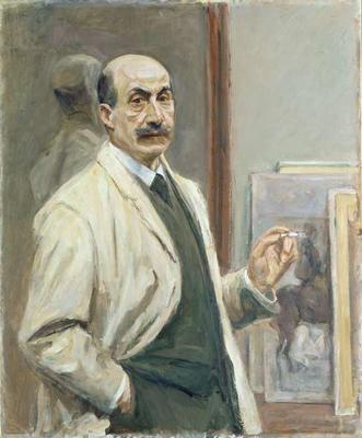 Self Portrait, 1910 (oil on canvas) from Max Liebermann