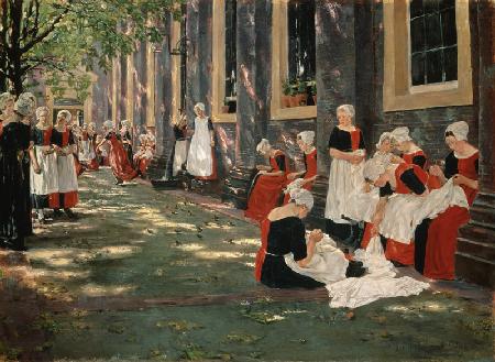 The Courtyard of the Orphanage in Amsterdam: Free Period in the Amsterdam Orphanage