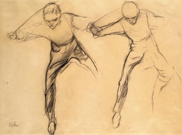 Two male figures (pencil on paper)