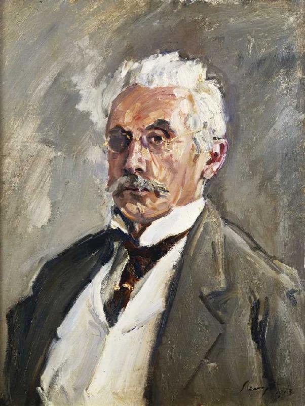 Bildnis von Carl Steinbart. ( Carl Steinbart (1852-1923) war Slevogts wichtigster Mäzen. Zeitweise b from Max Slevogt