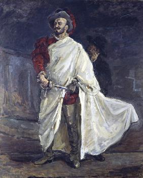 The Singer Francisco d'Andrade as Don Giovanni in Mozart's Opera