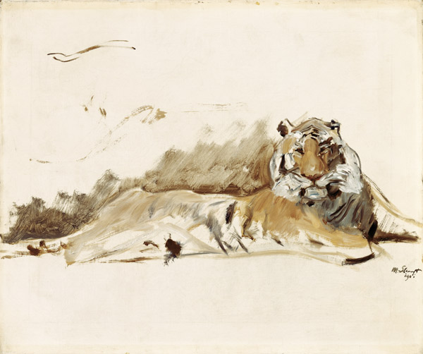 Resting tiger from Max Slevogt