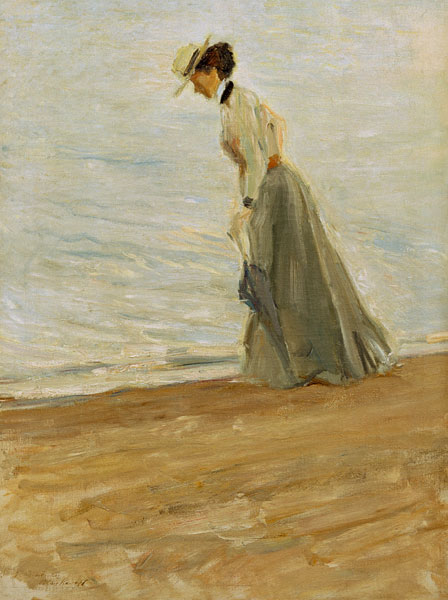 M.Slevogt, lady at the sea from Max Slevogt