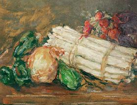 Max Slevogt, Stilleben mit Spargel