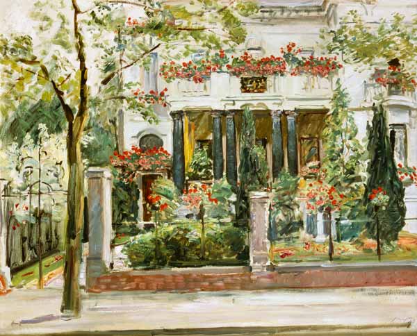 Front garden of Steinbart's villa in Berlin from Max Slevogt
