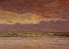 Sunset over the sea from Maxime Maufra