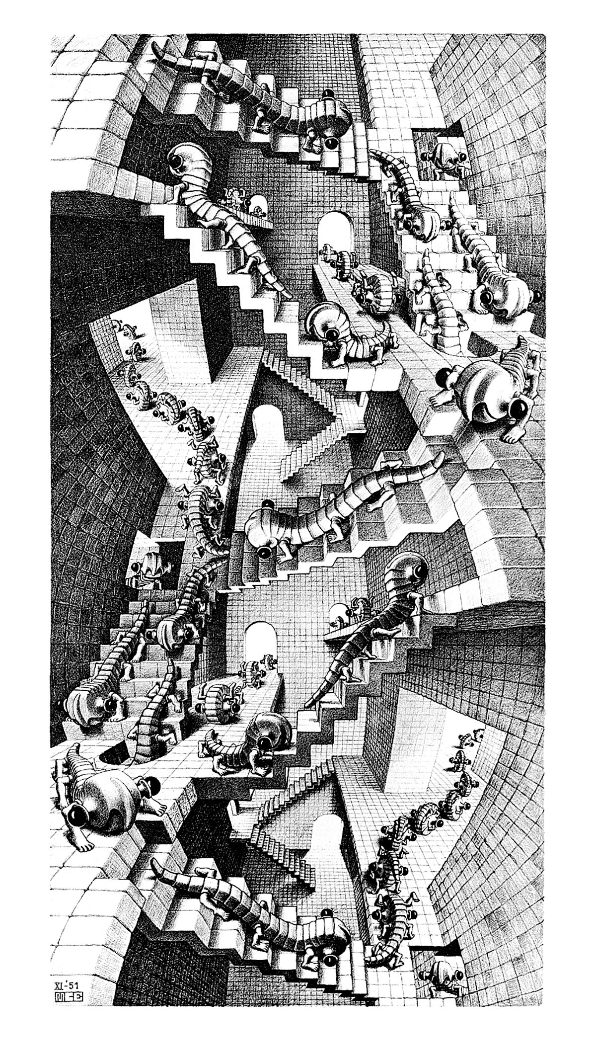 Treppenhaus  - (ESE-28) from M.c. Escher