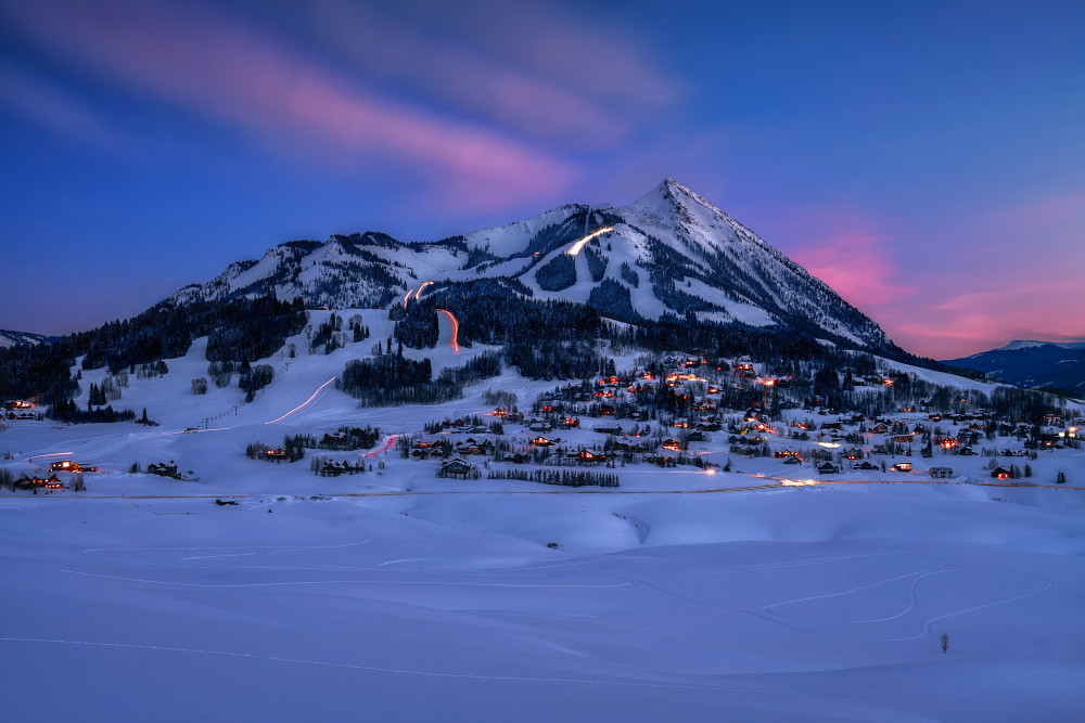 Ski Resort at Blue Hour from Mei Xu