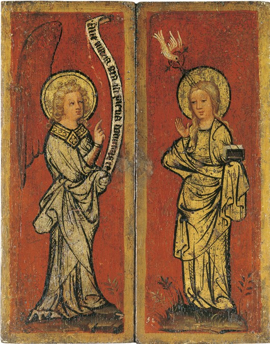 The Annunciation. Triptych of The Holy Face from Master Bertram