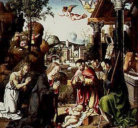 Adoration of the shepherds, proclamation to the shepherds and procession of the St. three kings