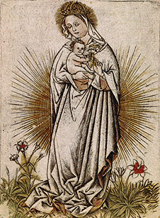 Maria with the child. from Meister der Weibermacht