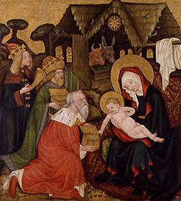 The adoration of the St. three kings from Meister d.Jakobsaltars, tschechisch