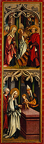 Mariae temple walk/representation in the temple from Master of the Oberschoenfeld Altarpiece