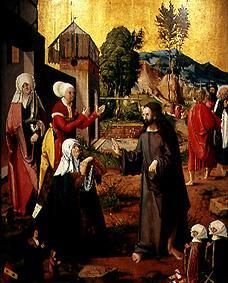The farewell Christi to the St. women from Meister d.Schwabacher Hochaltars