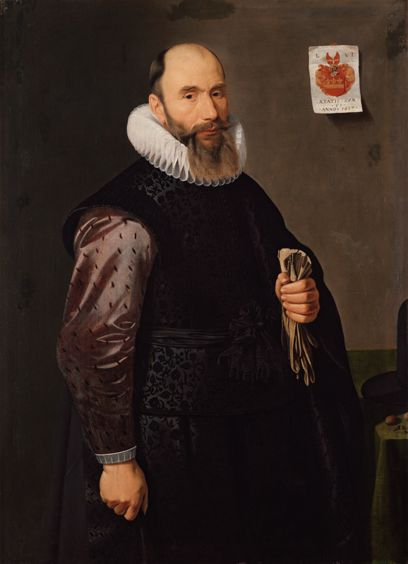 Portrait of the merchant Lambert van Tweenhuysen from Master (Haarlem)