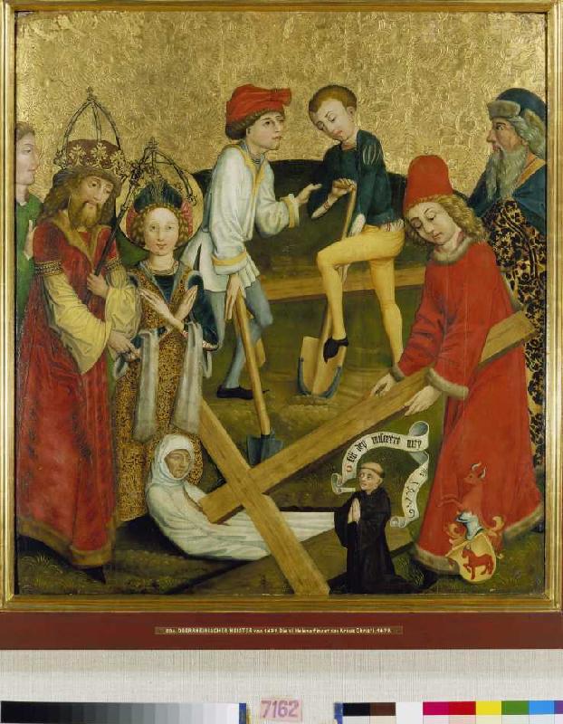 St. Helena finds the cross Christi. from Meister (Oberrheinischer)