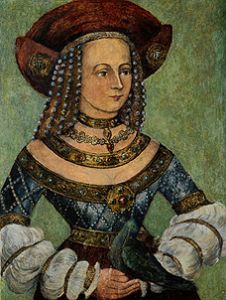 Portrait of Jadwiga of Poland from Meister (Unbekannter deutscher)