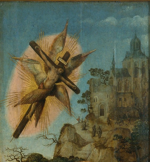 Triptych of the Baptism of Christ (Detail) from Meister von Frankfurt