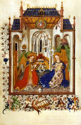 The Annunciation (From the Hours of Catherine of Cleves
