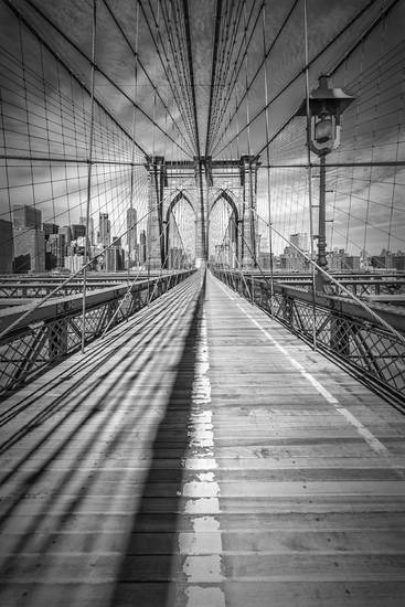NEW YORK CITY Brooklyn Bridge | Monochrome