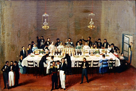 Banquet given at Oaxaca in honour of general Antonio Leon from Mexican School