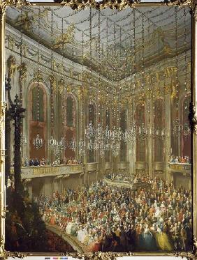 Festive theatre performance in the imperial Vienna