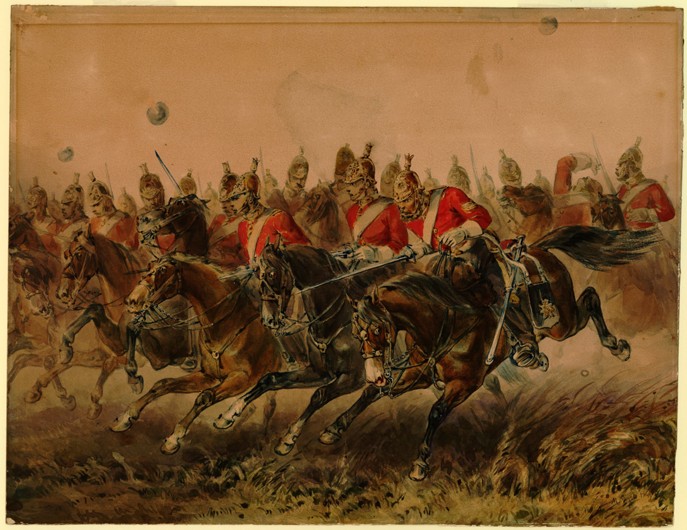 The Charge of the Light Brigade during the Battle of Balaclava from Michael Angelo Hayes