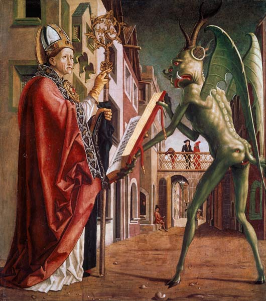 Teufel und Augustinus from Michael Pacher