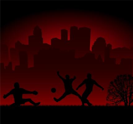 football silhouette from Michael Travers