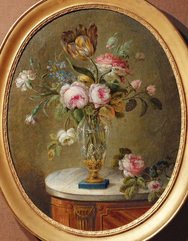 Vase of flowers on a table from Michel Bellange