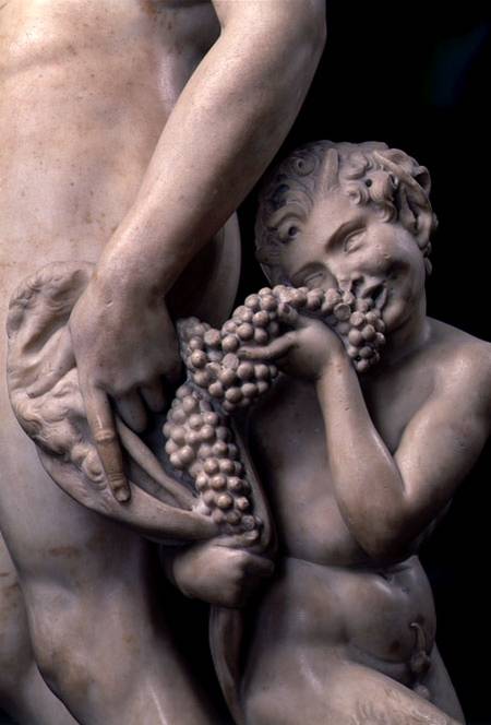 The Drunkenness of Bacchus, detail of the satyr from Michelangelo Buonarroti