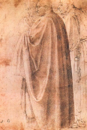 Copy to Masaccios Sagra del Carmine from Michelangelo Buonarroti