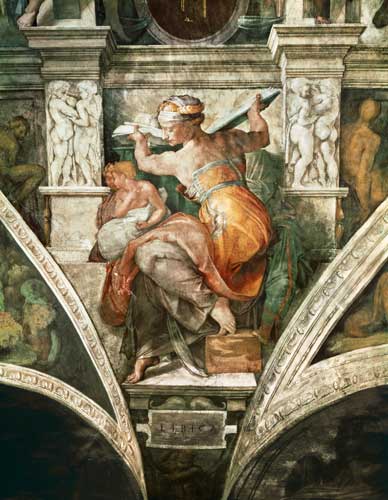 Sistine Chapel Ceiling: Libyan Sibyl from Michelangelo Buonarroti
