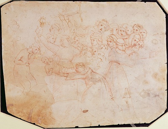 Study for the Massacre of the Innocents (for verso see 191770) from Michelangelo Buonarroti
