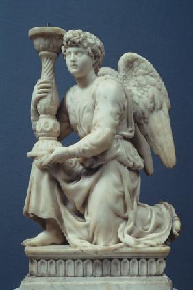 Angel Holding a Candelabra