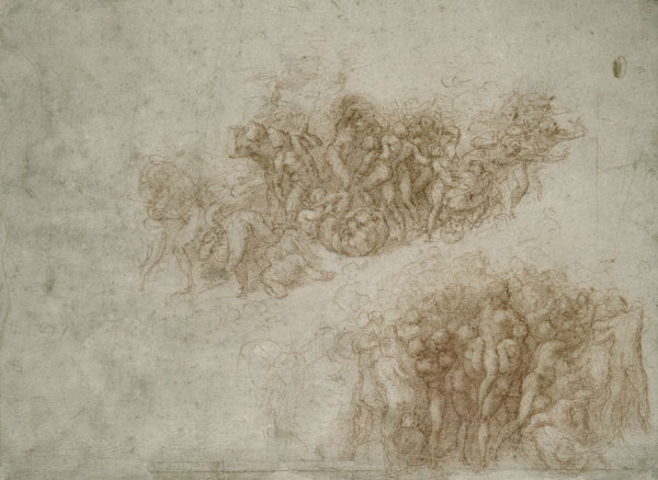 The Worship of the Brazen Serpent, c.1530 from Michelangelo Buonarroti