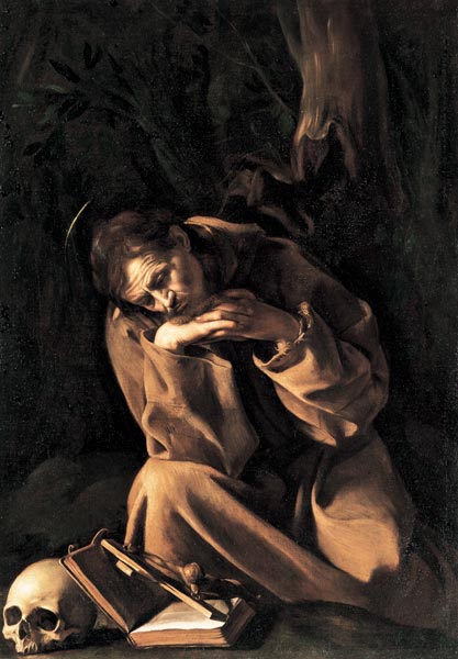 Caravaggio / St.Francis of Assisi / 1606 from Michelangelo Caravaggio