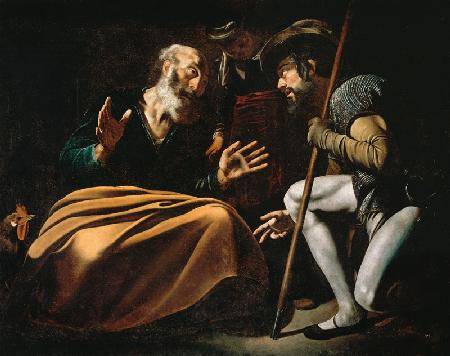 Petrus verleugnet Jesus