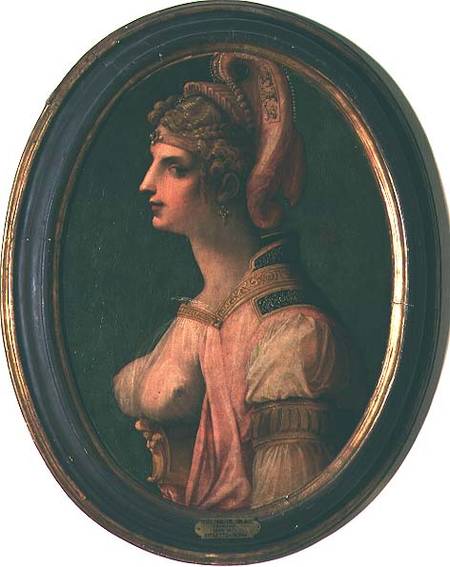 Portrait of a woman, probably Zenobia, Queen of Palmyra from Michele Tosini