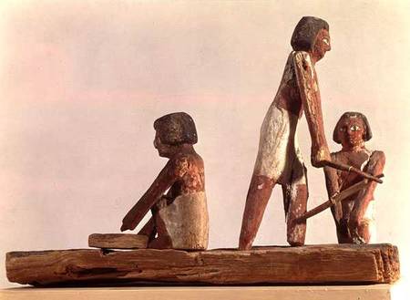 Model of Egyptian brickmakers Kingdom, from Beni Hasan from Middle Kingdom Egyptian
