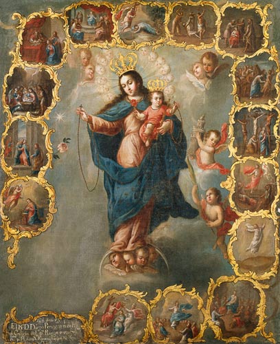 Immaculata in the rosary. from Miguel Cabrera