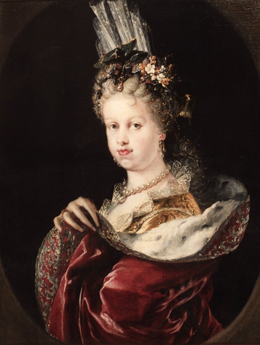 Portrait of Queen Maria Luisa of Savoy from Miguel Jacinto Melendez