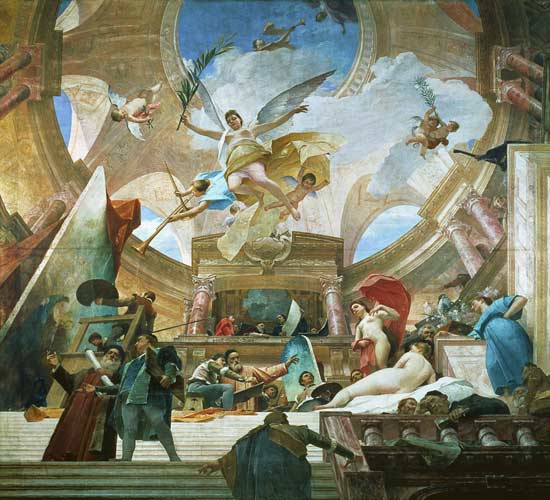 Apotheosis of the Renaissance  (for study see 70757) from Mihály Munkácsy