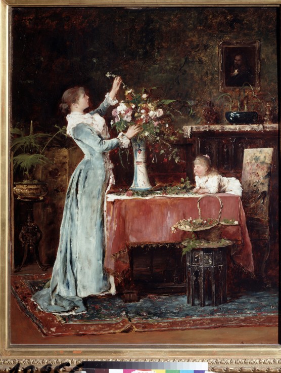 Composing a Bouquet from Mihály Munkácsy