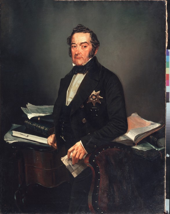 Portrait of the Senator Ivan Tolstoy from Mihaly von Zichy