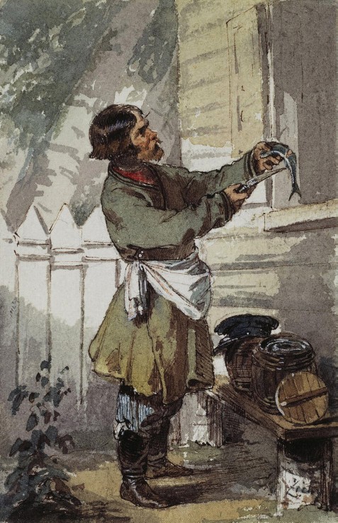 Herring Seller from Mihaly von Zichy